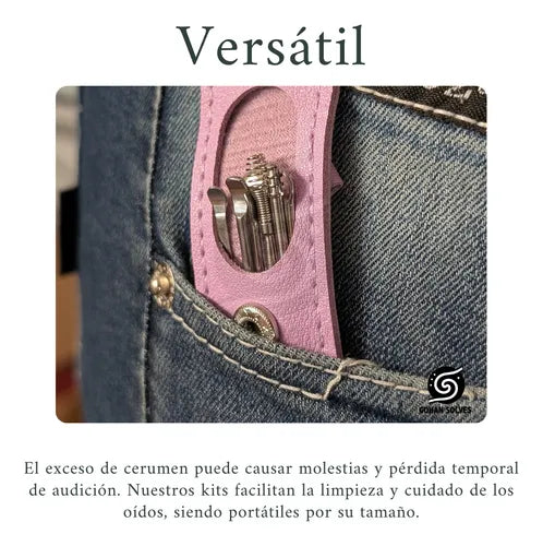 3x Kits de limpieza de oídos: preciso, seguro y reutilizable